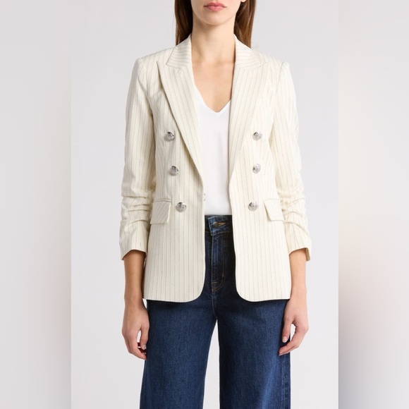 Veronica Beard Jackets & Blazers - NWT $798 Veronica Beard Beacon Dickey Pinstriped Jacquard Blazer